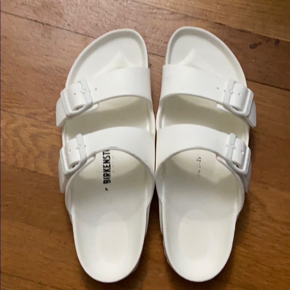 White Rubber Birkenstocks